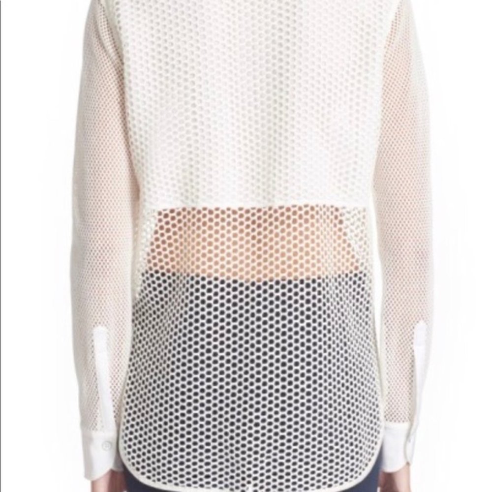 Blue Rag & Bone mesh blouse - Picture 2 of 4